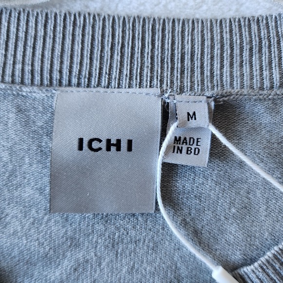 ICHI Sweater Vest Womens Medium New With Tags Knit Preppy Lightweight Denmark - Picture 7 of 16